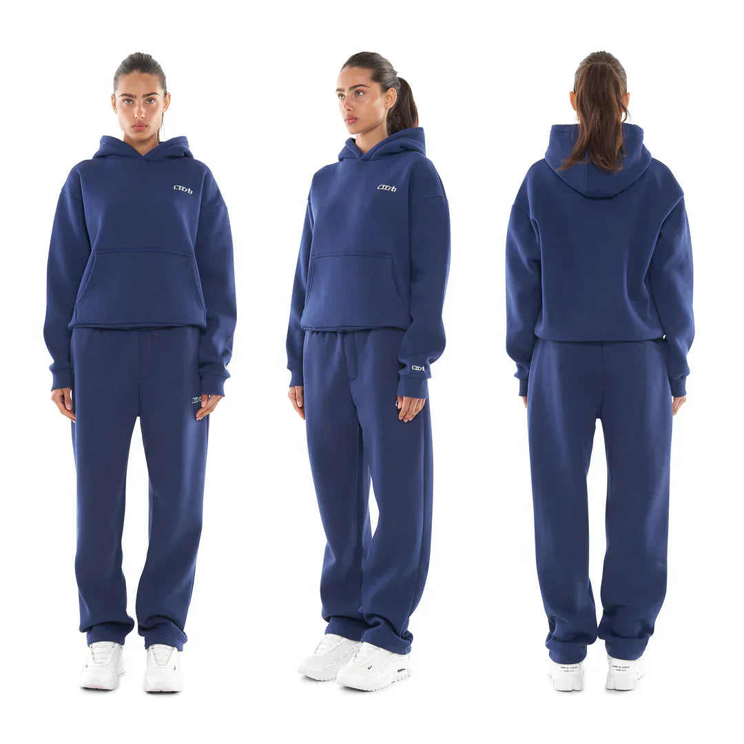 OPEN LEG JOGGER NAVY BLUE