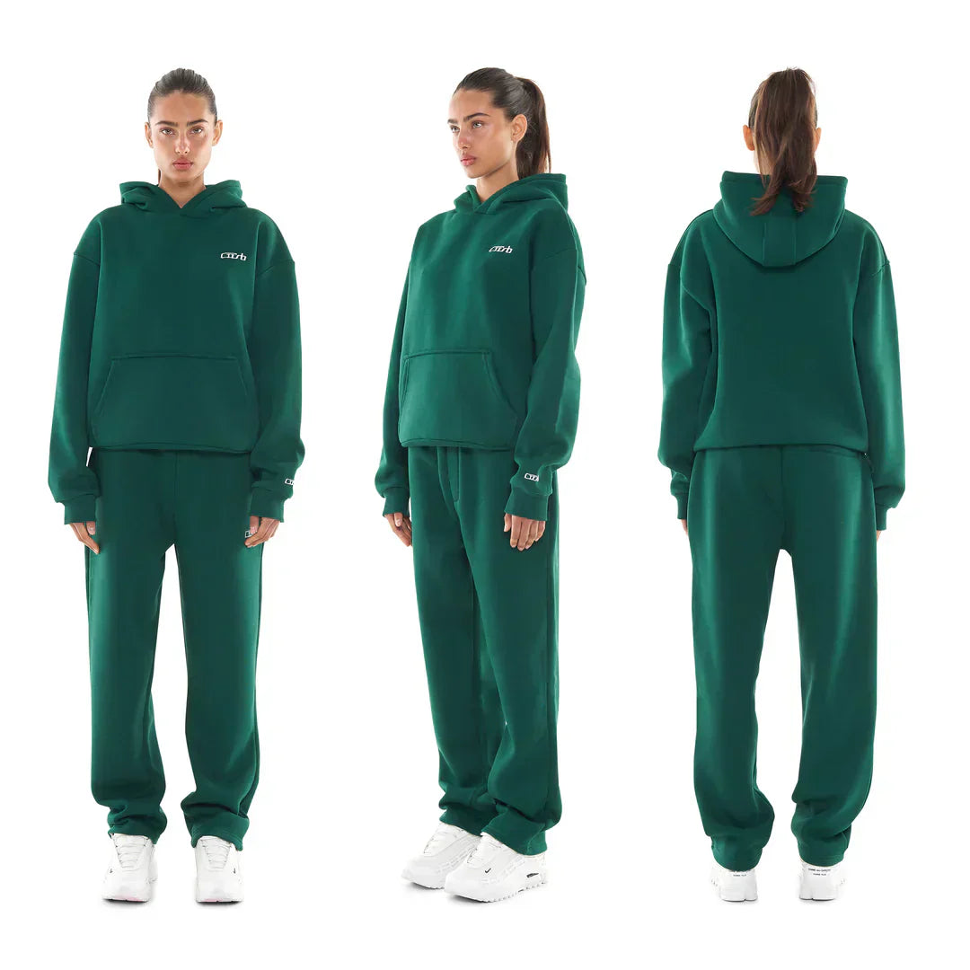 OPEN LEG JOGGER DARK GREEN