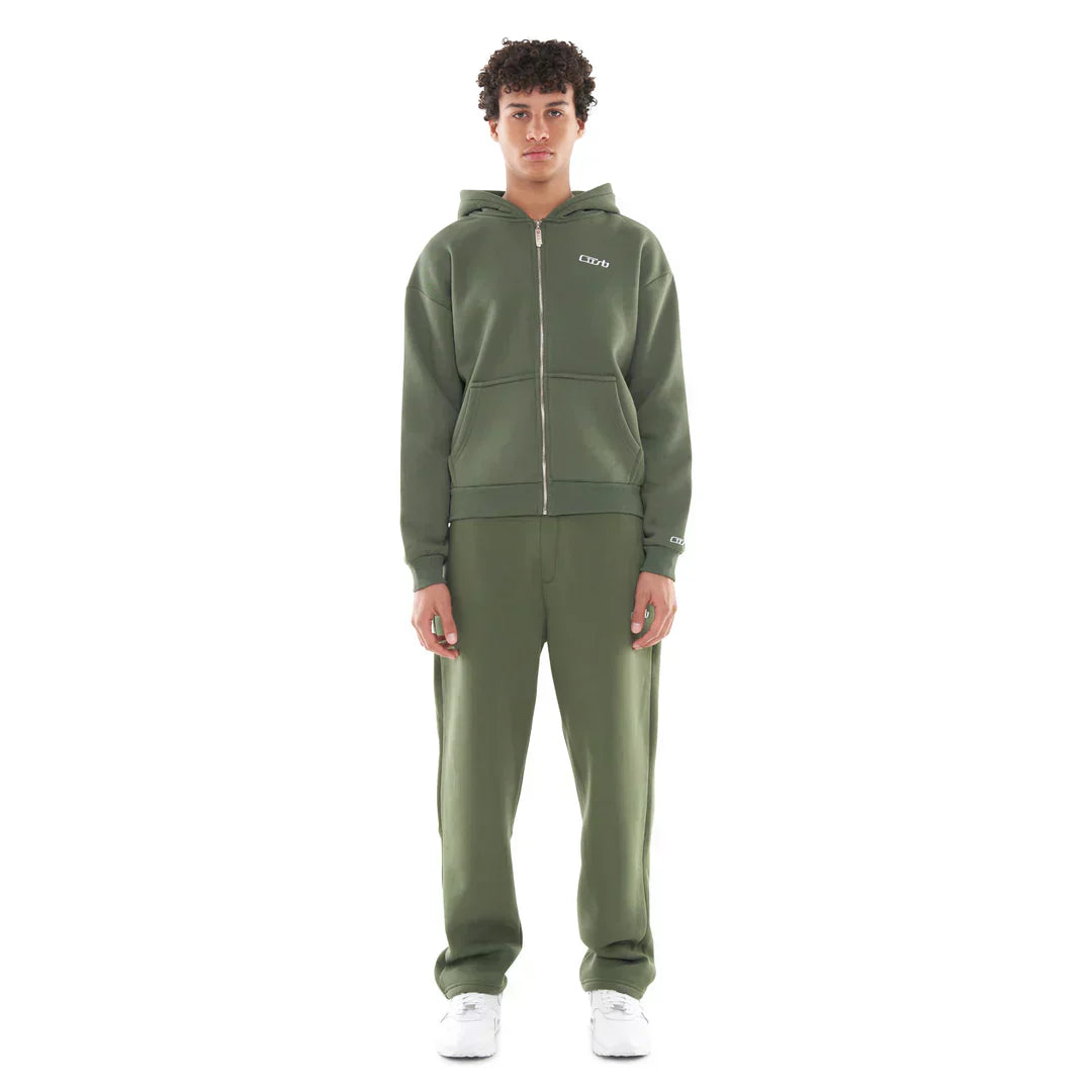 OPEN LEG JOGGER BRONZE GREEN